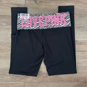 NWT 2010 VS Pink Bling Zebra Leggings - S